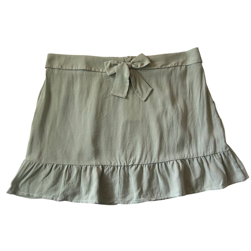 5/$25 Crown of Hearts Girl's Ruffle Tie Elastic Waist Mint Green Skirt XXL New